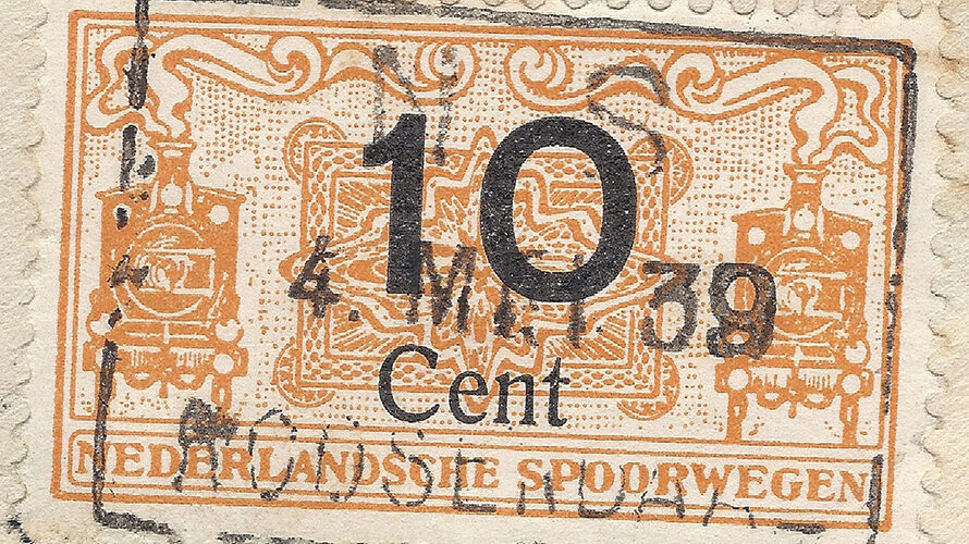 Netherlands 1939: Dutch express letter by train