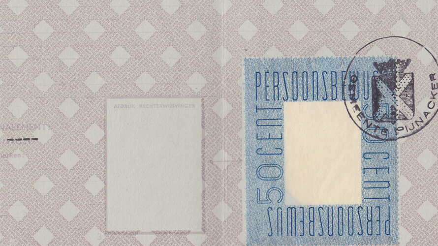 War time identity card