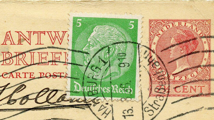 Reply card from Hamburg