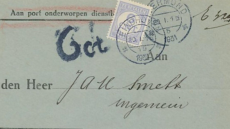 Postage due on Official Mail