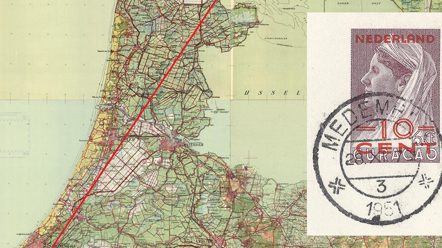 Curaçao Postal Stationery used in Medemblik?