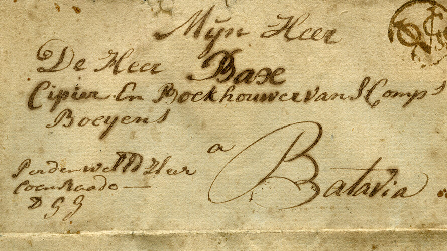 VOC-postmark ‘Kaapstad’ from Cape Town