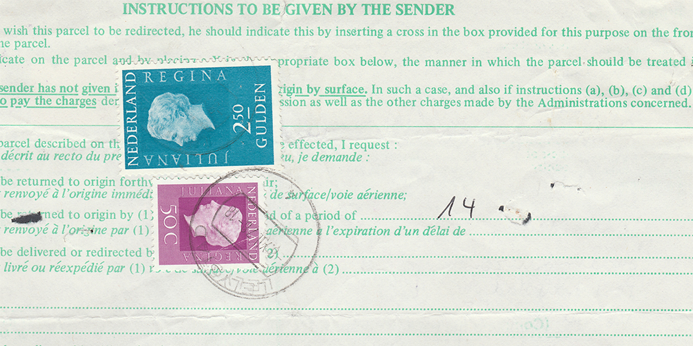 Stamps used to pay services
