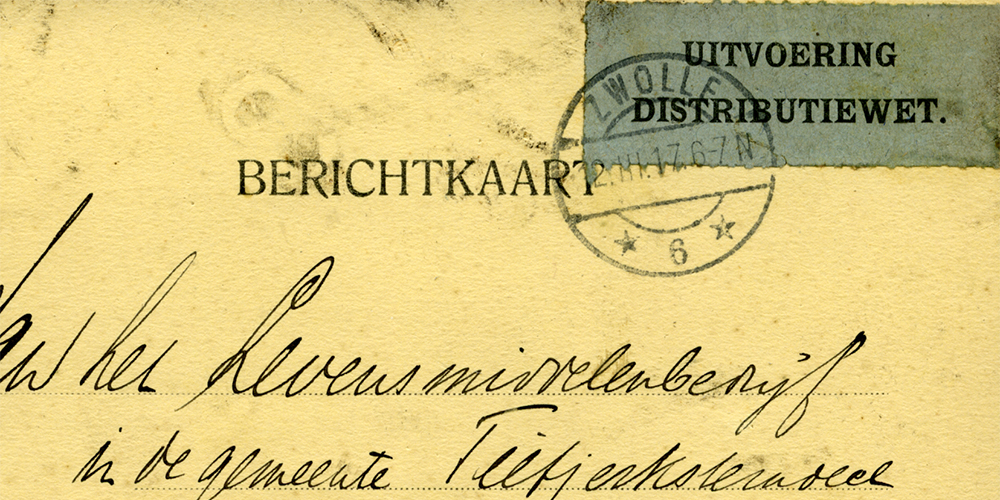 The Distributiewet of 1916
