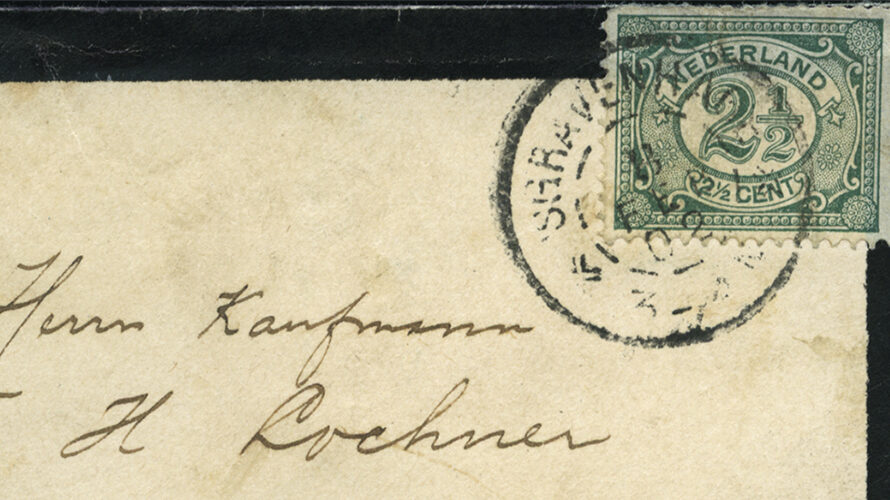 Social philately: mourning calling card of Paul Kruger