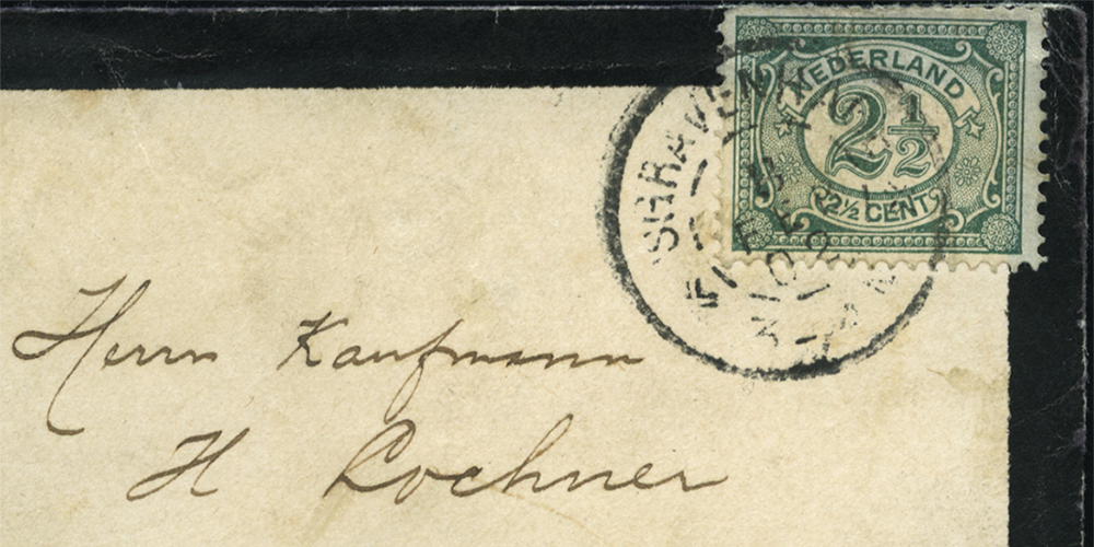 Social philately: mourning calling card of Paul Kruger