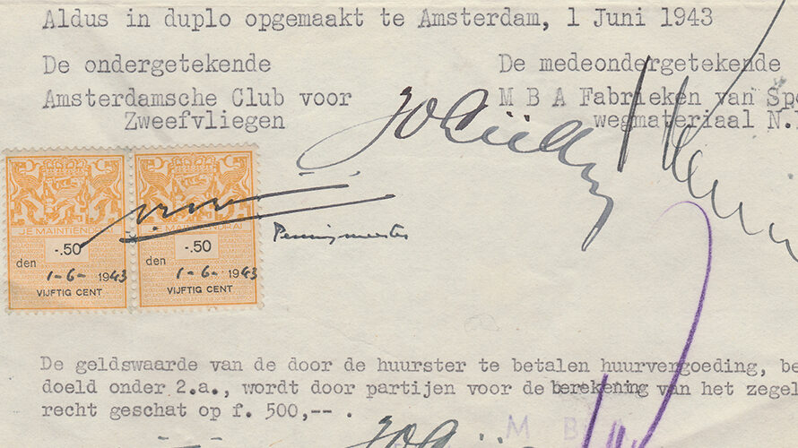War-time lease document (1943)