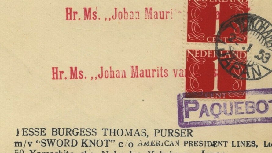 Paquebot mail from Dutch frigate during the Korean War