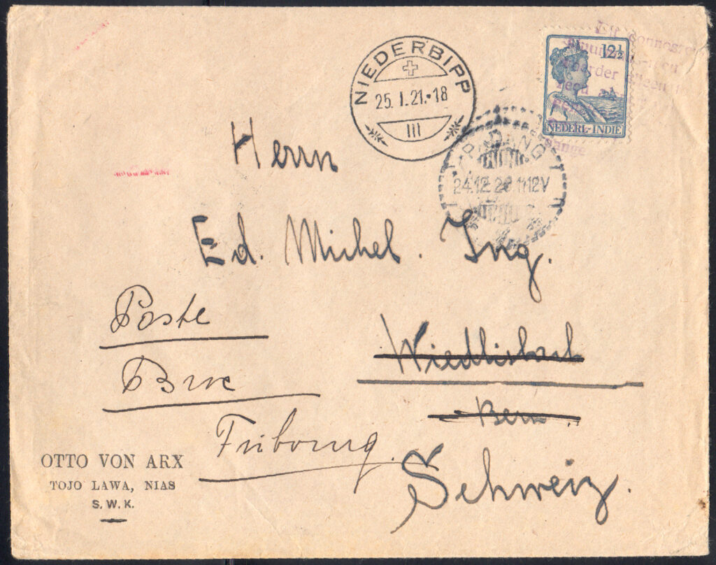 Cover from Tojo Lawa to Switserland.