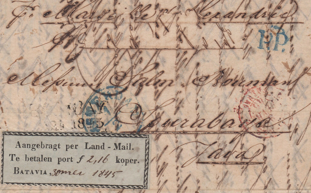 The Rarity and Significance of Dutch East Indies Landmail Covers (1845-1847)