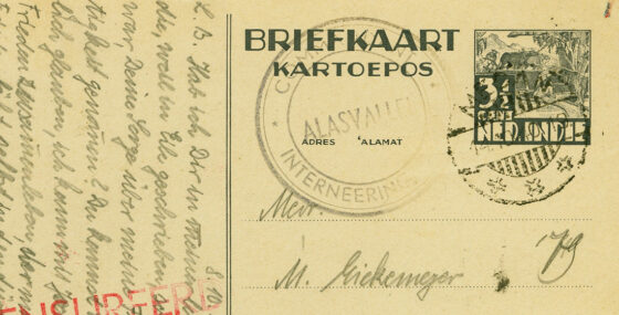 A Postcard from the Internment Camp Alasvallei, 1940