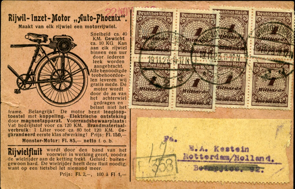 Auxiliary motor for bicycles